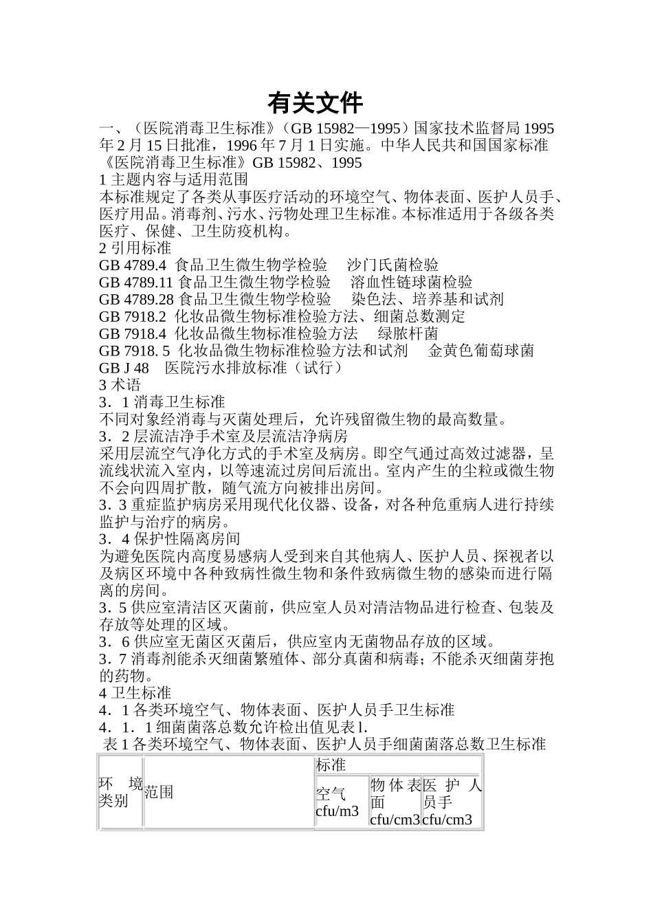 医院消毒卫生标准_第1页