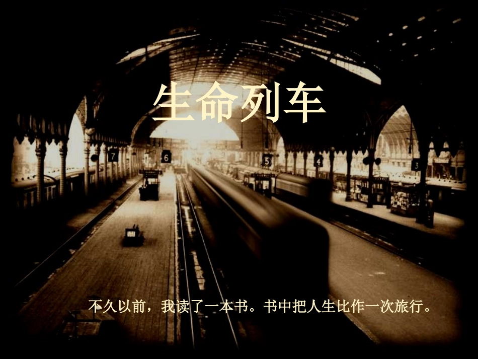 生命列车PPT_第1页
