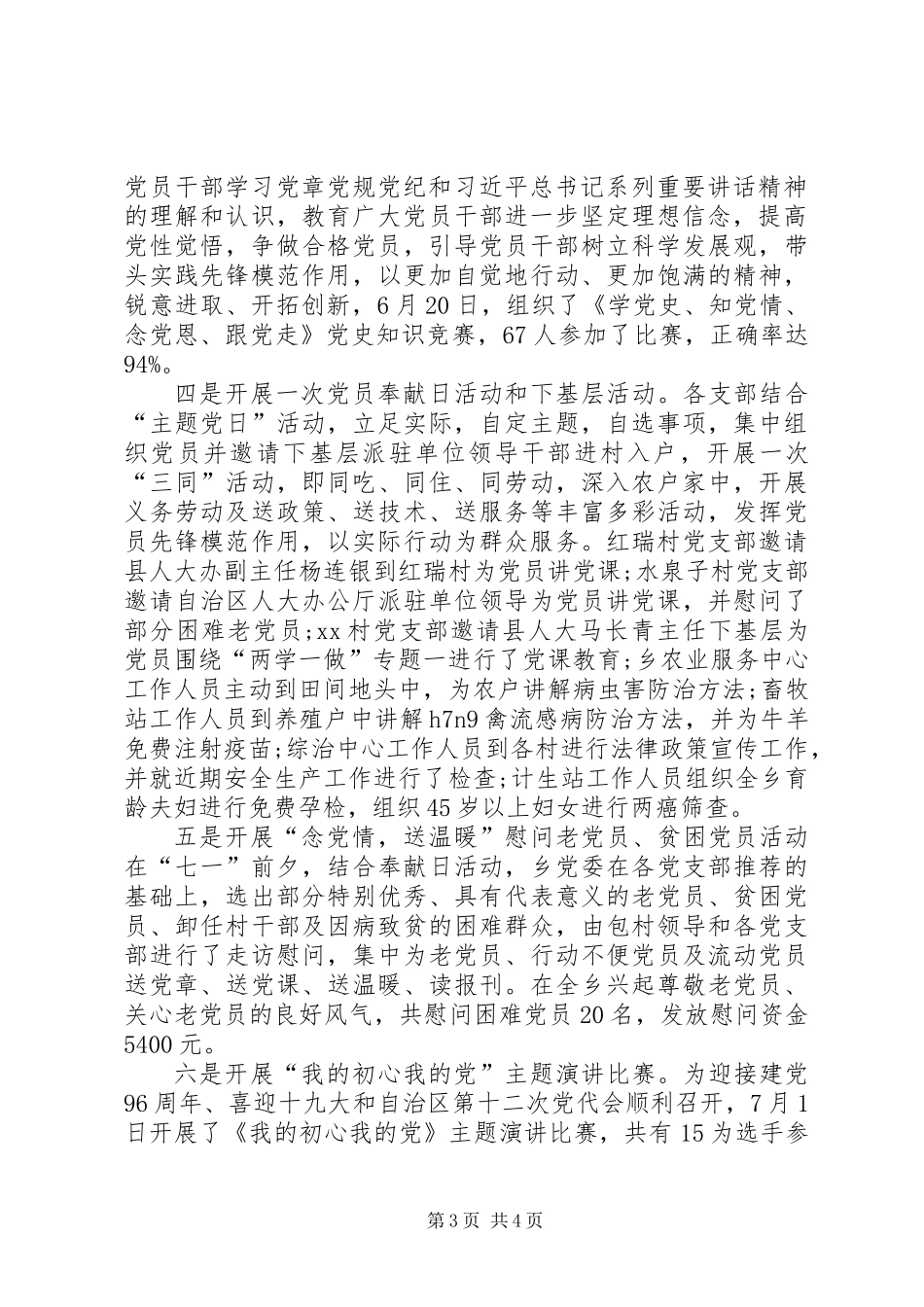 乡镇XX年党建促进月活动总结_第3页