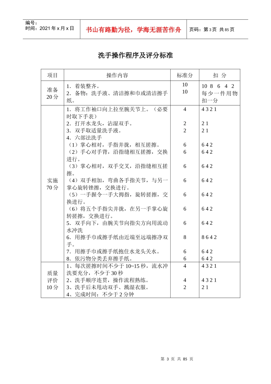 护理技术操作程序评分标准~_第3页