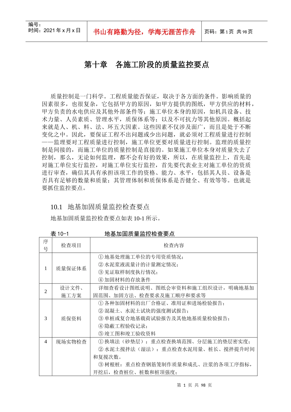 施工阶段的质量监控细则_第1页