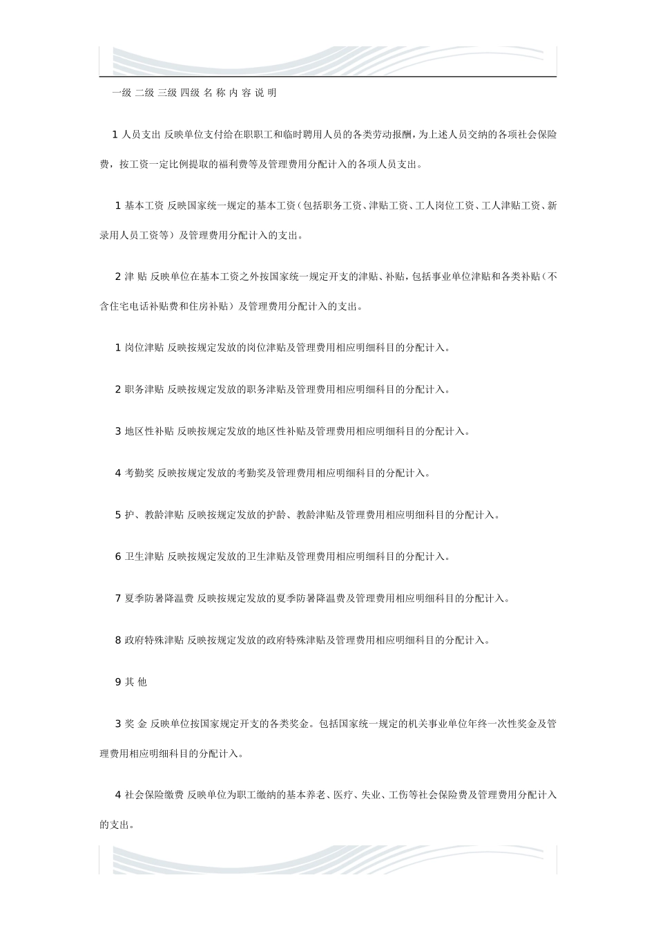 医院支出明细科目表_第2页