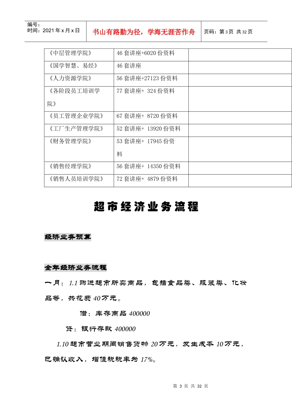 试谈超市经济业务流程_第3页