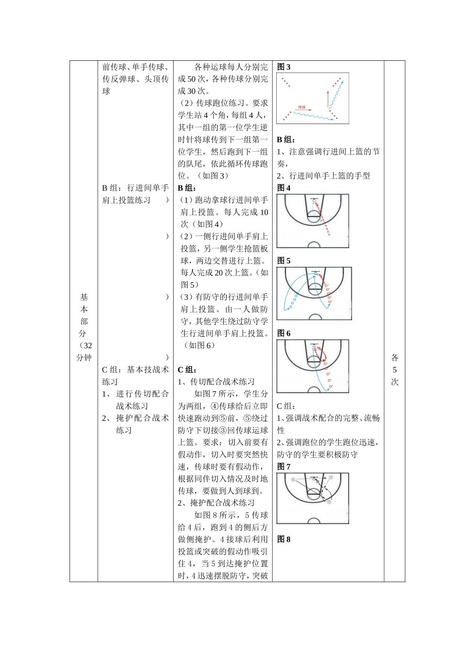 高二年级篮球技战术教学教案_第2页