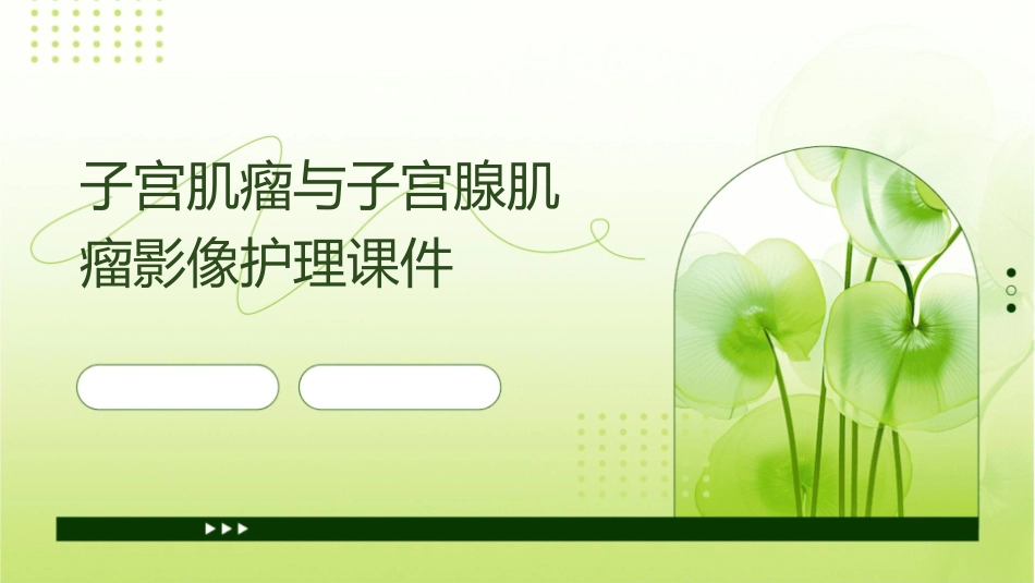 子宫肌瘤与子宫腺肌瘤影像护理课件_第1页