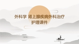 外科学 肾上腺疾病外科治疗护理课件