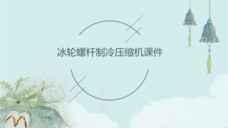冰轮螺杆制冷压缩机课件