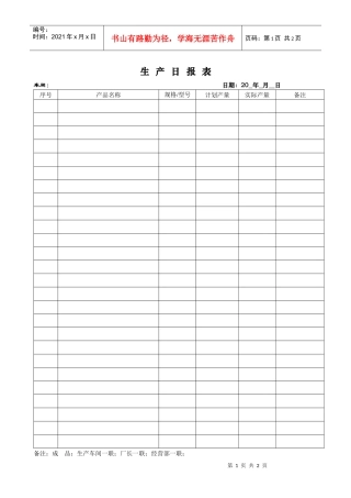 生产日报表043