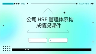 公司HSE管理体系构成情况课件
