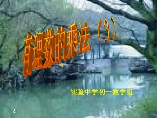 有理数的乘法3
