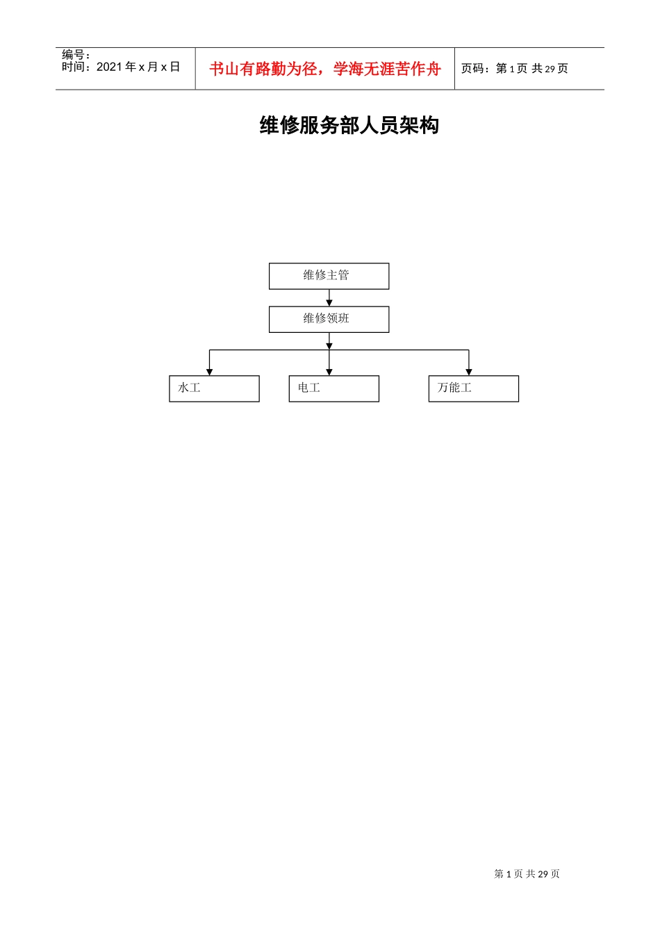 维修服务工作手册_第1页