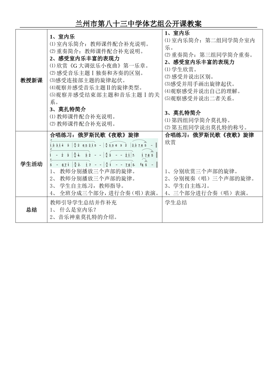 八年级上册第六单元七彩管弦（三）教案_第2页