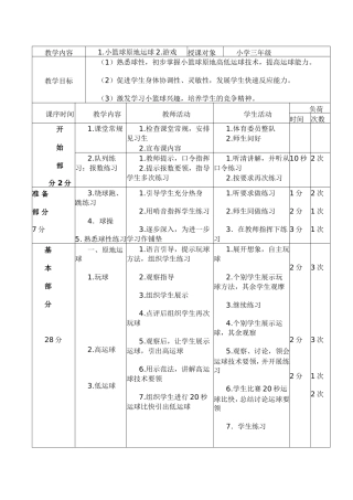 小篮球原地运球游戏