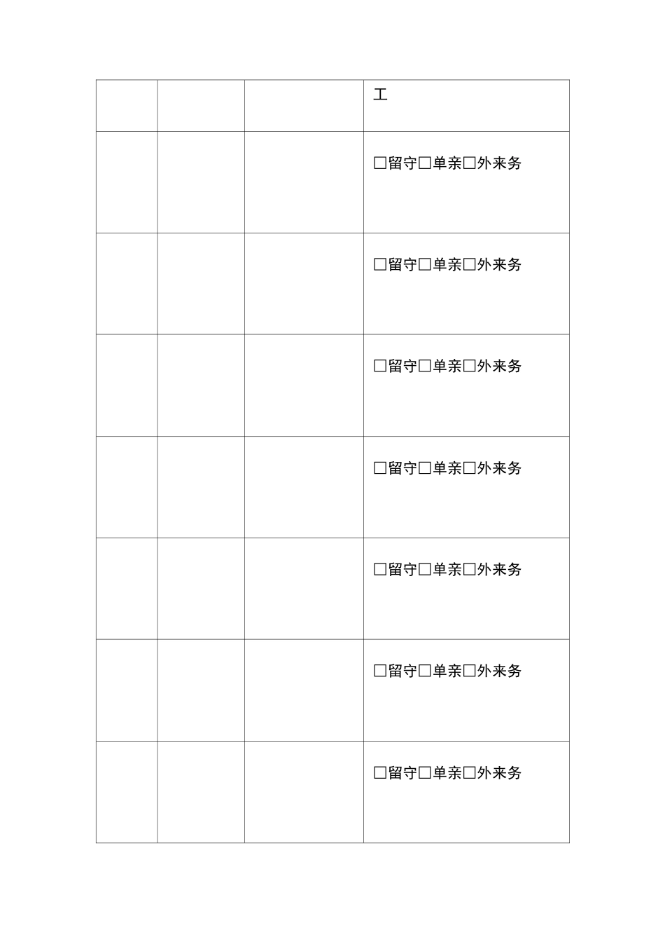 特殊群体学生帮扶记录表_第3页