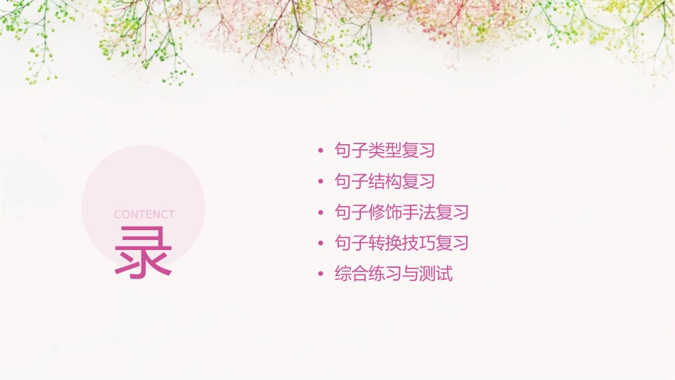 四年级上册句子复习课件_第2页