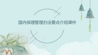 国内保理管理办法要点介绍课件