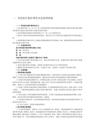 医院内应急预案汇编