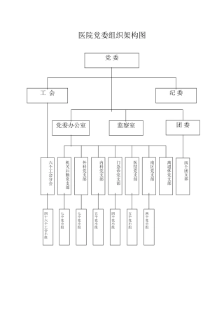 医院党委组织架构图
