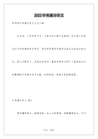 2024中考满分作文_319