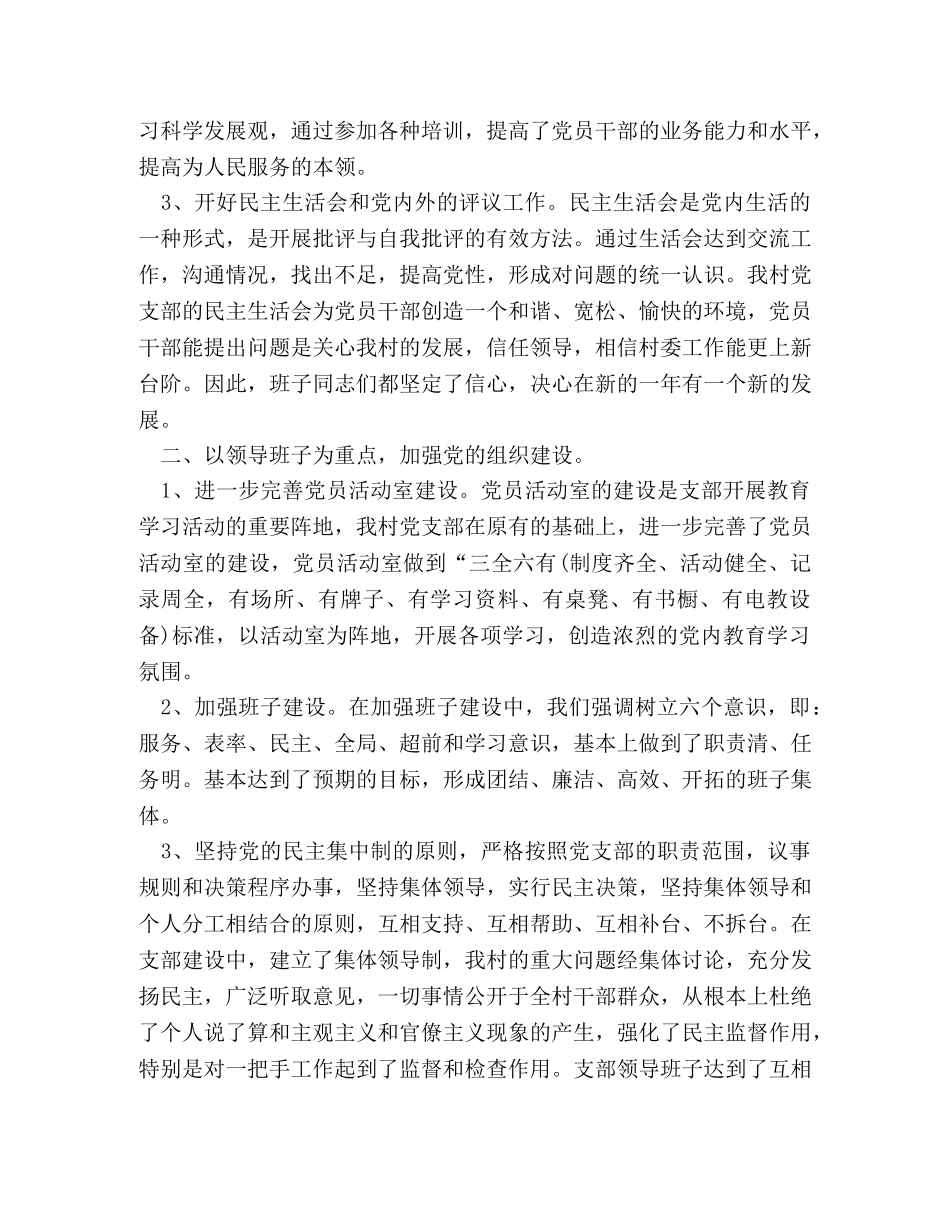 乡村2024年度党支部工作总结 _第2页
