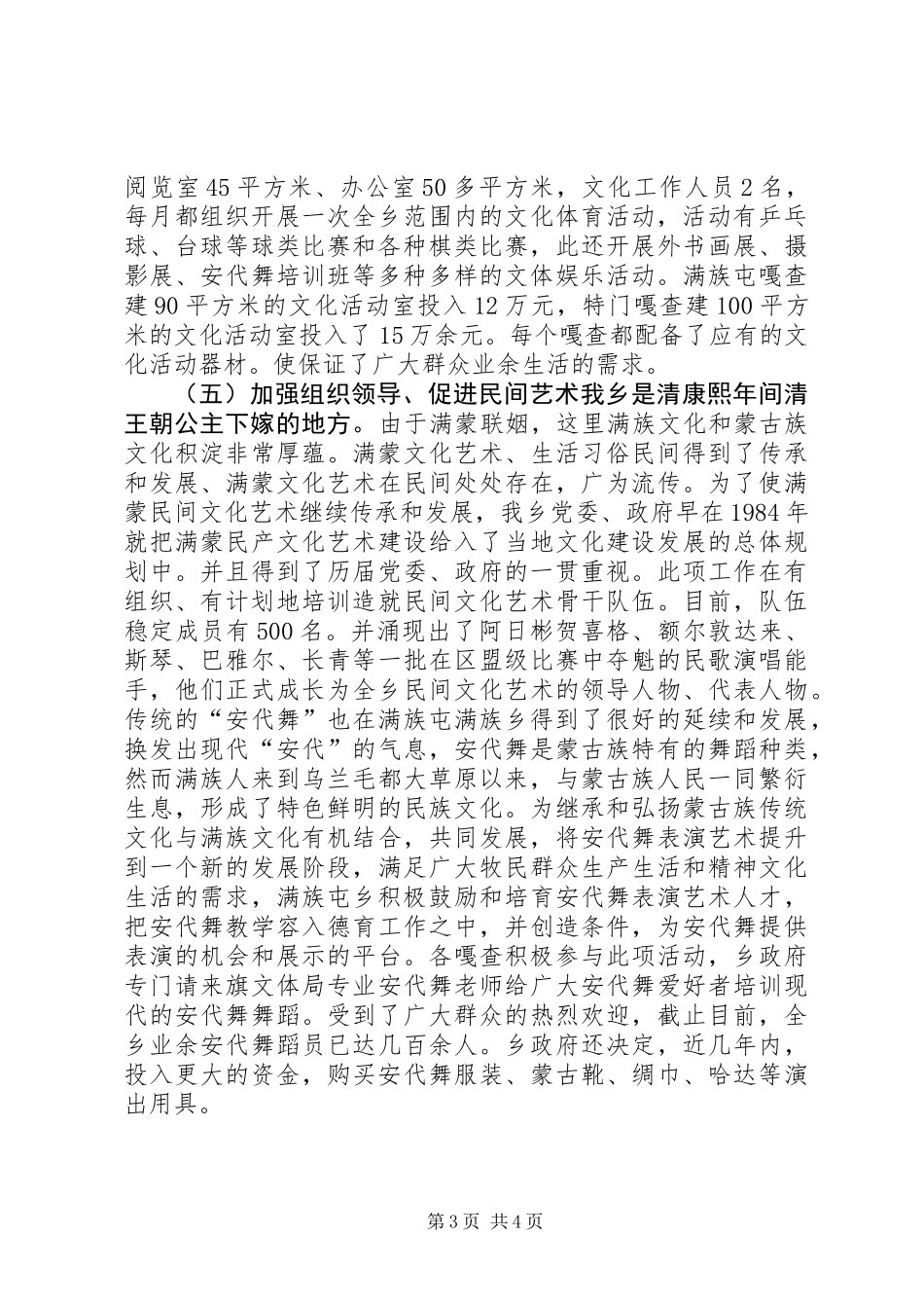 乡文化体育工作典型材料_第3页