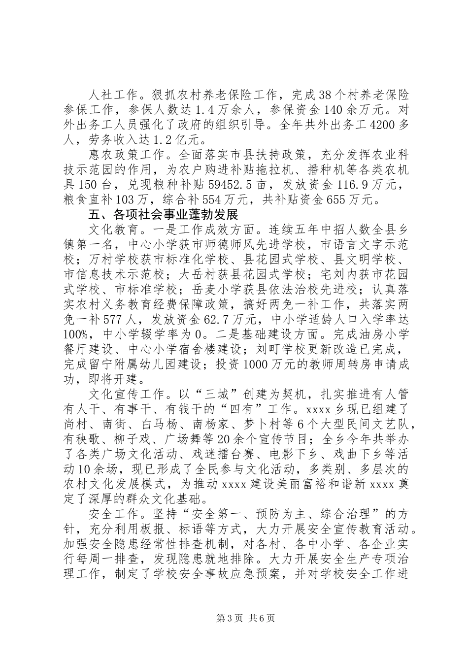 乡委员会年终工作总结_第3页