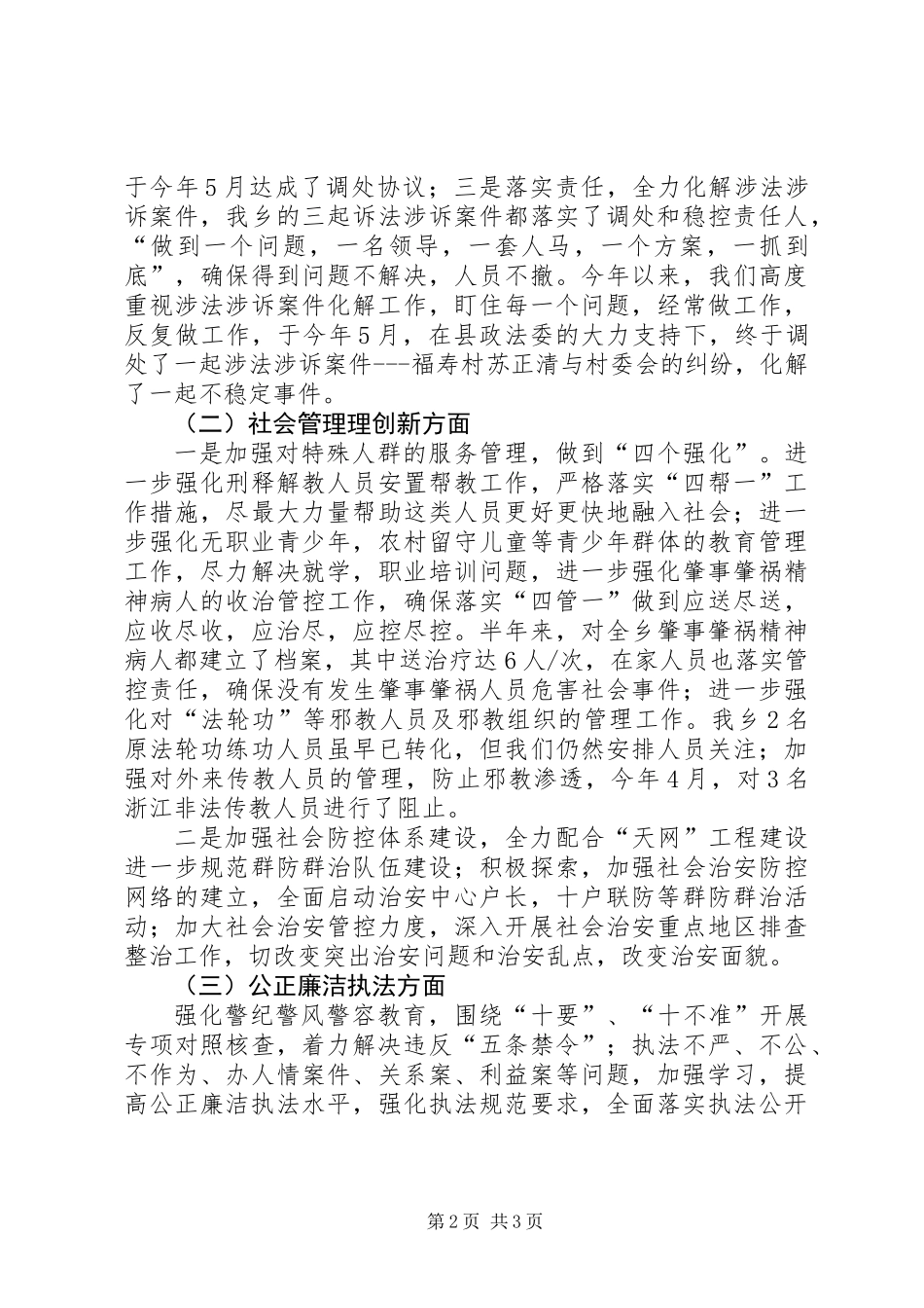 乡委三项重点上年总结_第2页