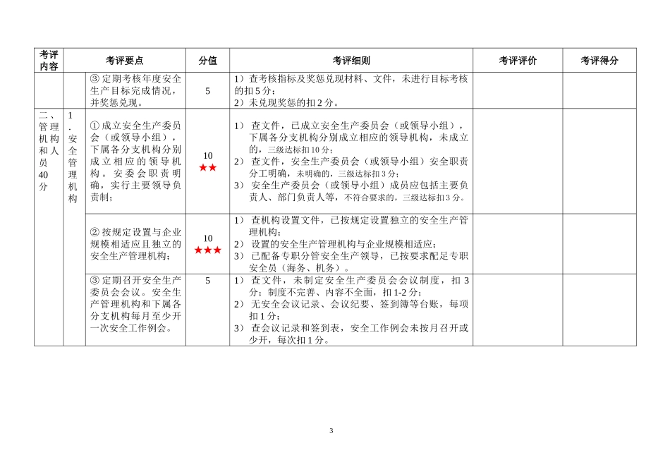 广西水路旅客运输企业安全生产标准化考评实施细则_第3页