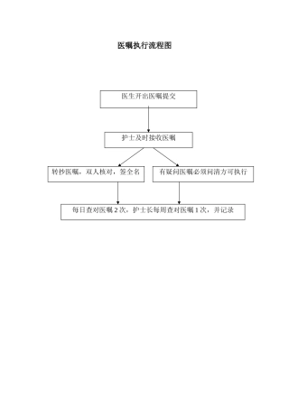 医嘱执行流程图