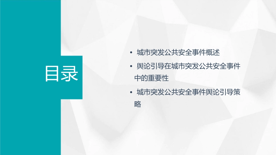 城市突发公共安全事件的舆论引导策略课件_第2页