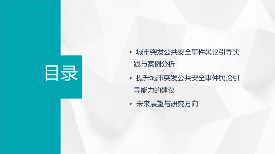 城市突发公共安全事件的舆论引导策略课件_第3页