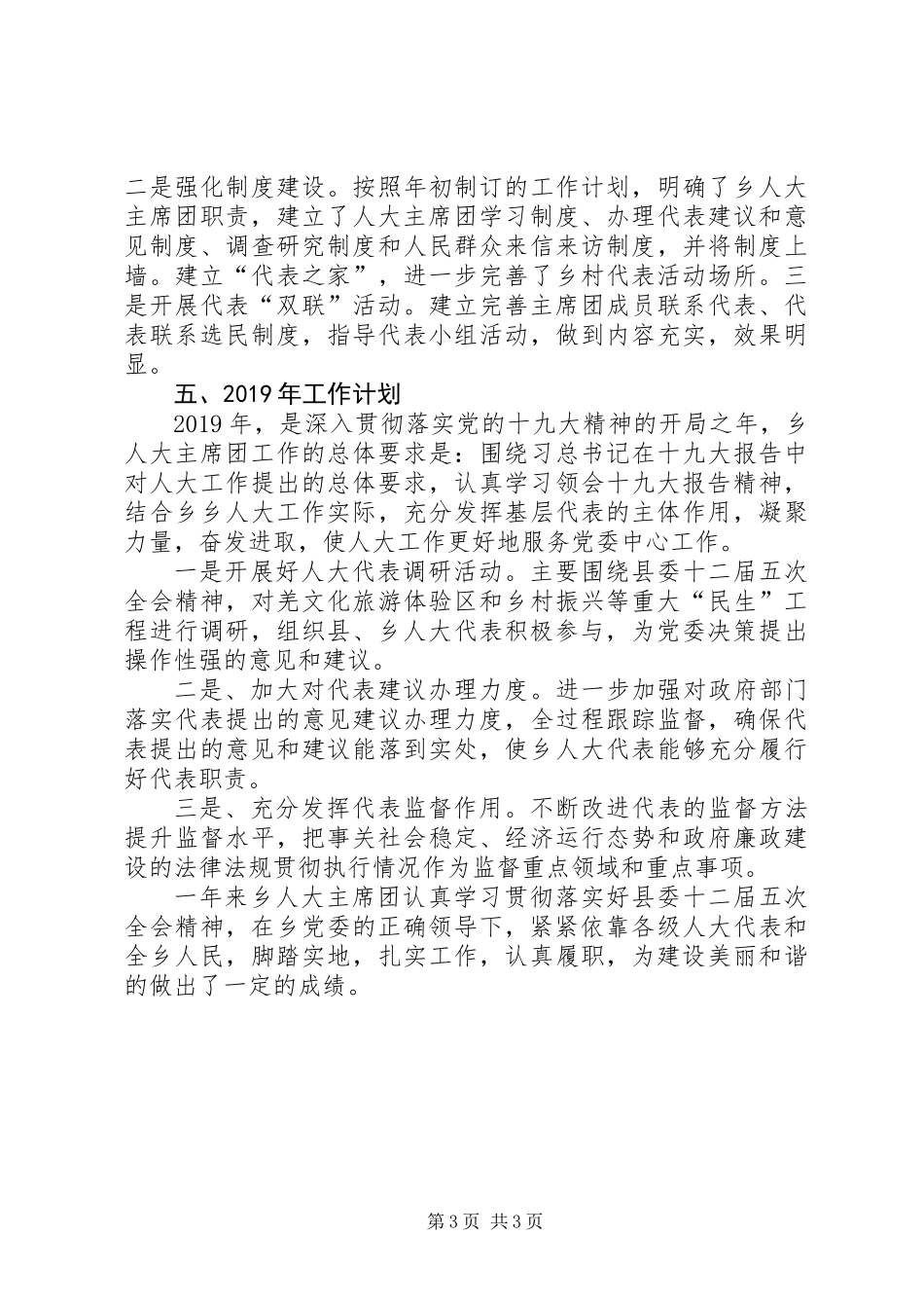 乡党委人大工作总结_第3页