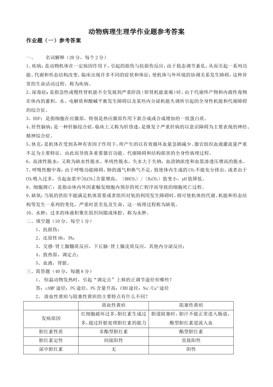动物病理学作业题参考答案_第1页