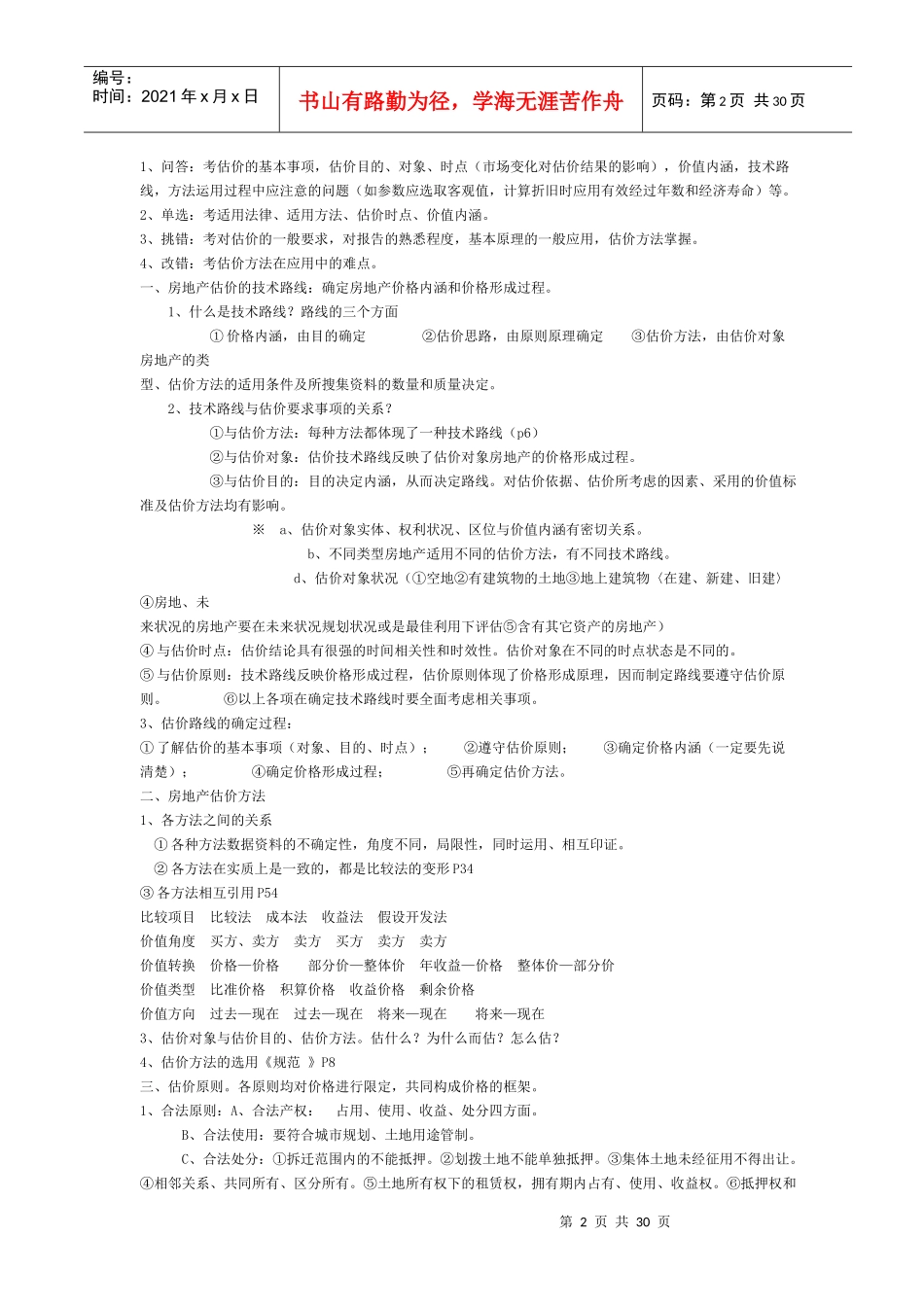 房地产估价报告案例与分析_第2页