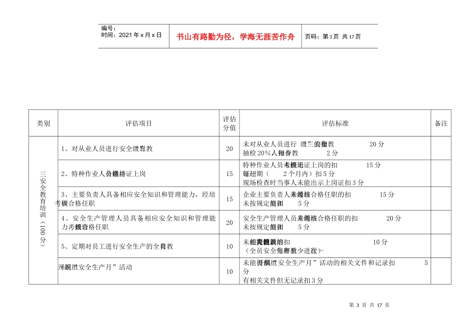 经营服务型小企业安全生产评估细则_第3页