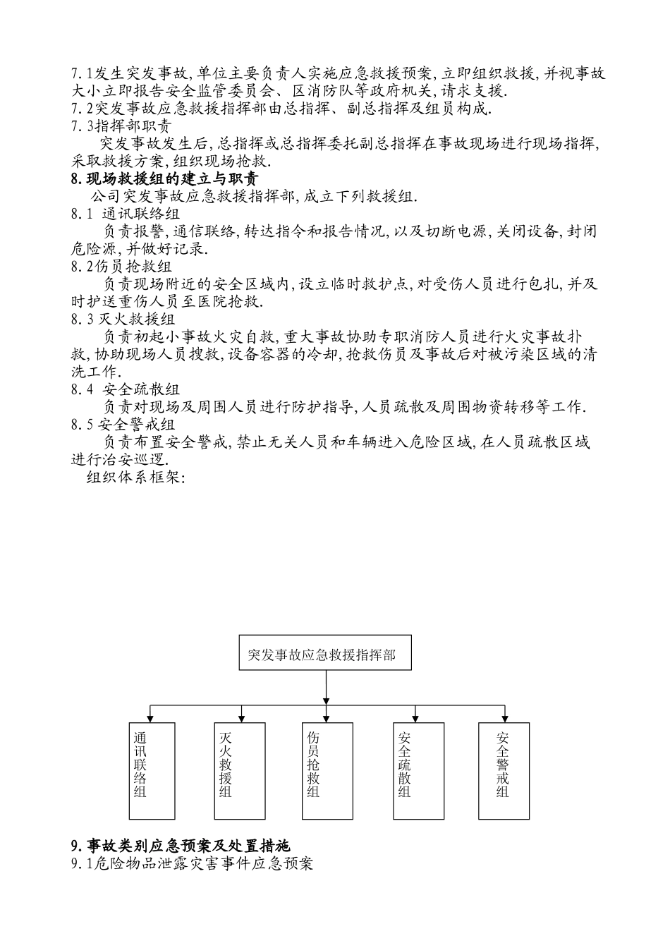 制药厂安全事故应急救援预案_第2页