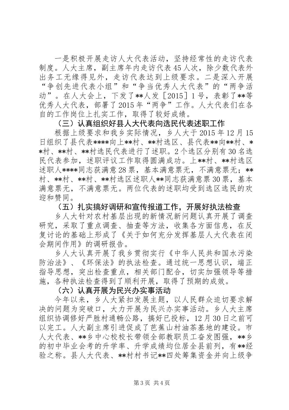乡人大XX年度工作总结_第3页