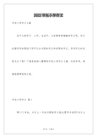 2024书包小学作文_6