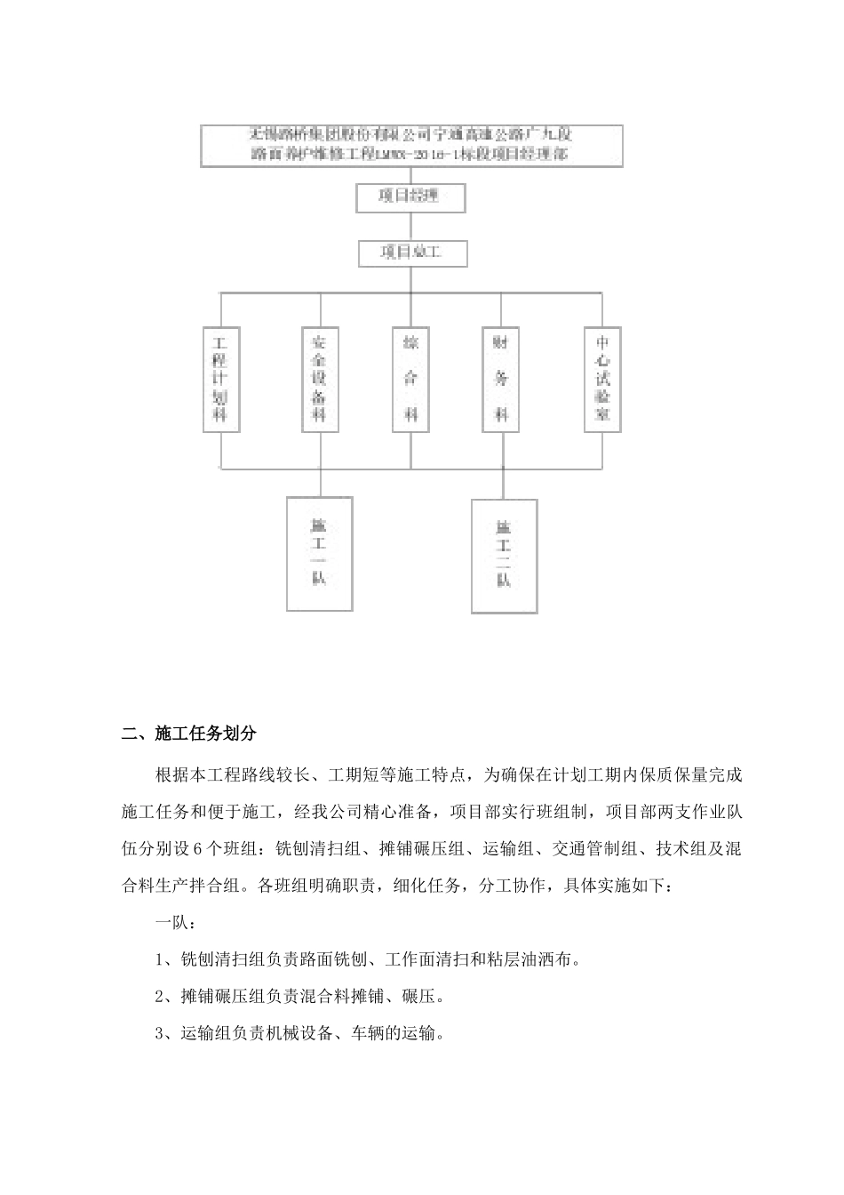 施工组织设计(宁通高速公路广九段路面养护维修工程LMWX-XXXX-1标段)_第3页