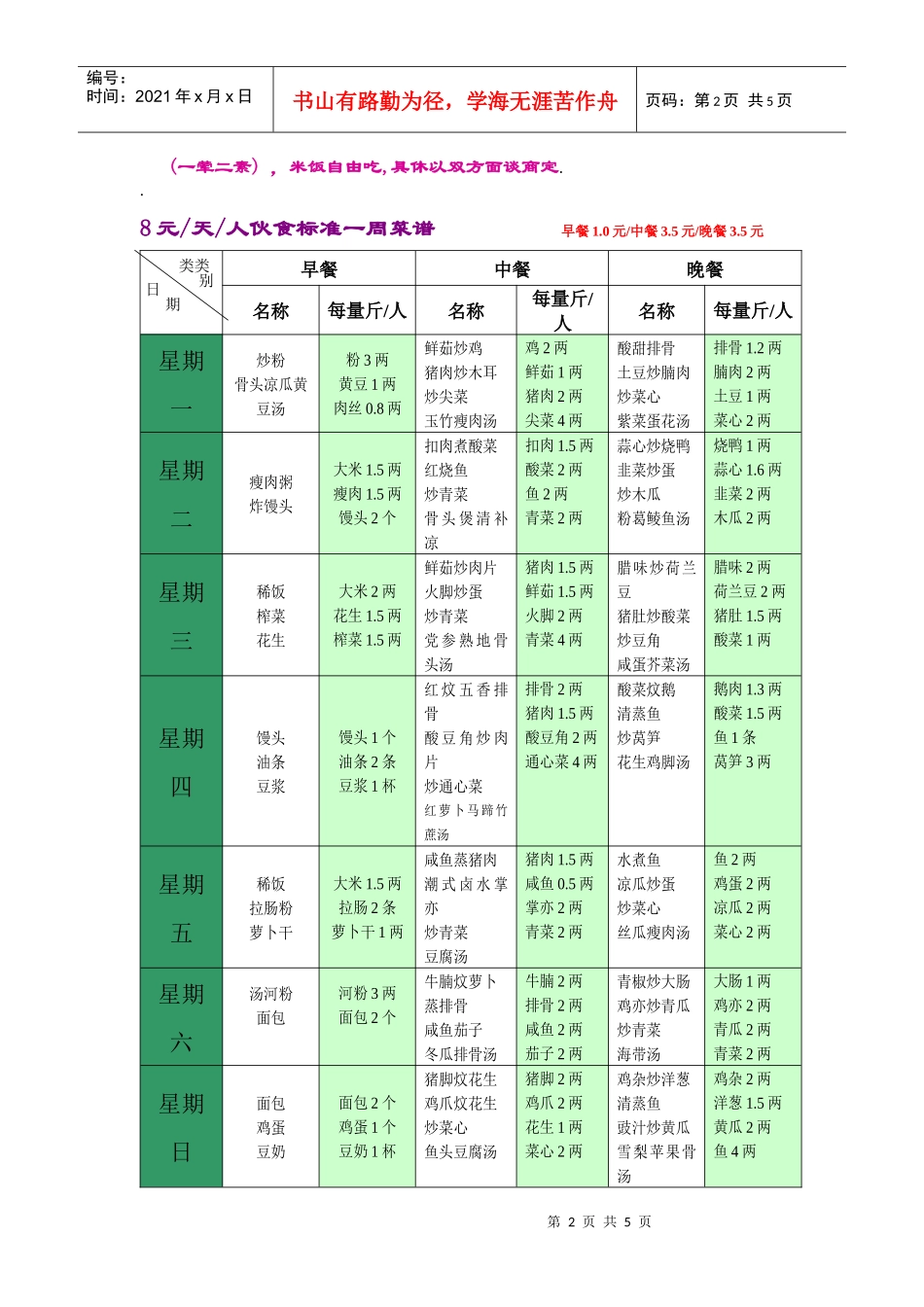 广州旺记饮食管理有限公司菜谱_第2页