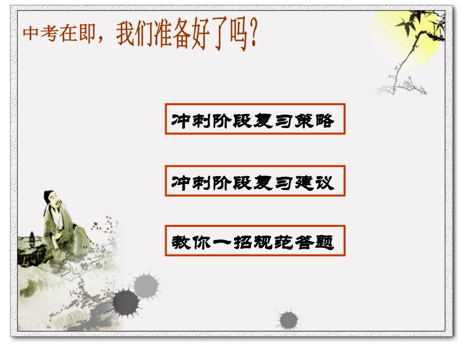 中考冲刺阶段复习策略_第2页