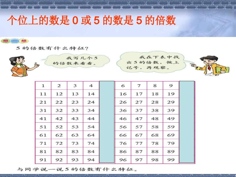 五年级上册北师大版数学2和5的倍数的特征课件_第3页