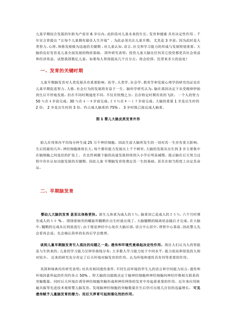 儿童脑的发育_第1页