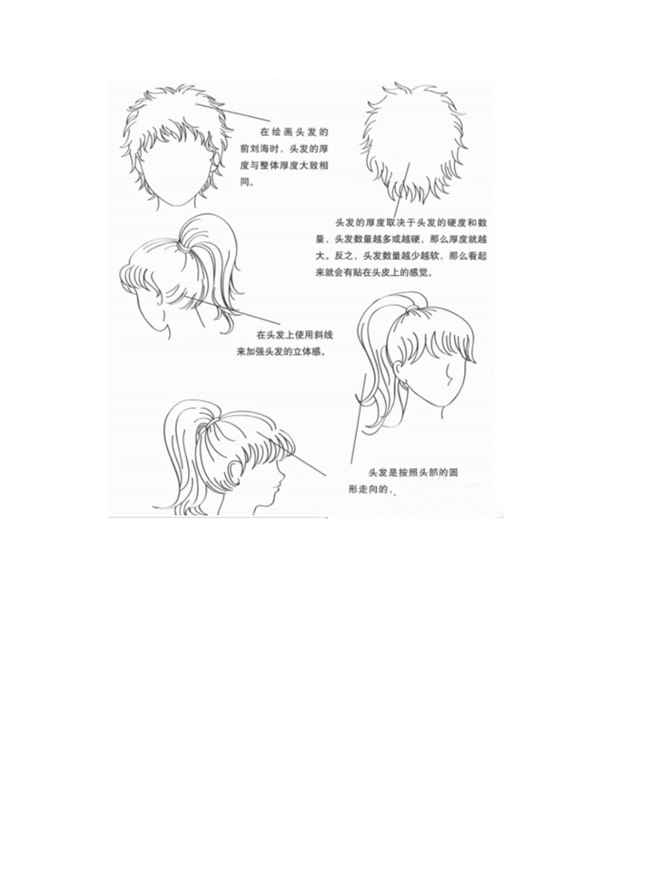 女生漫画头发的画法漫画教程3_第2页
