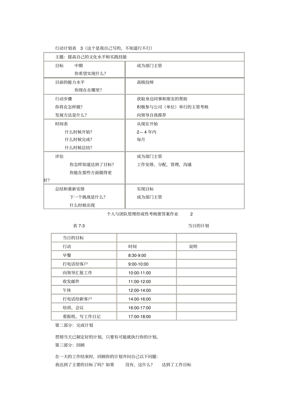 2019个人与团队管理形成性考核册答案_第2页