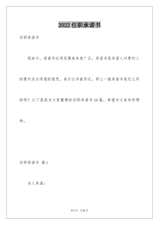 2024任职承诺书_7