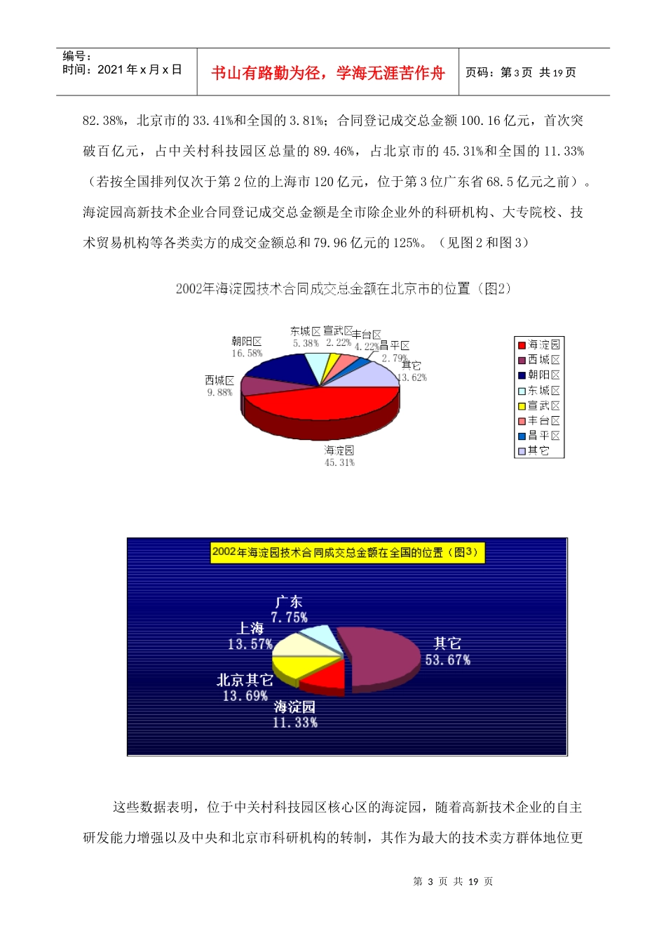 海淀园技术市场发展状况的调研报告_第3页