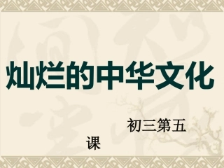 灿烂的文明之花