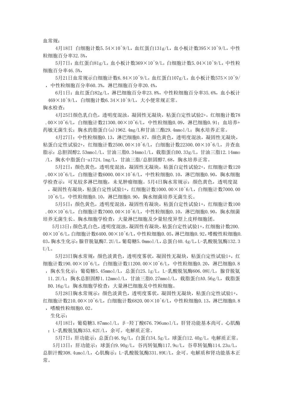 儿科病例出院小结_第2页