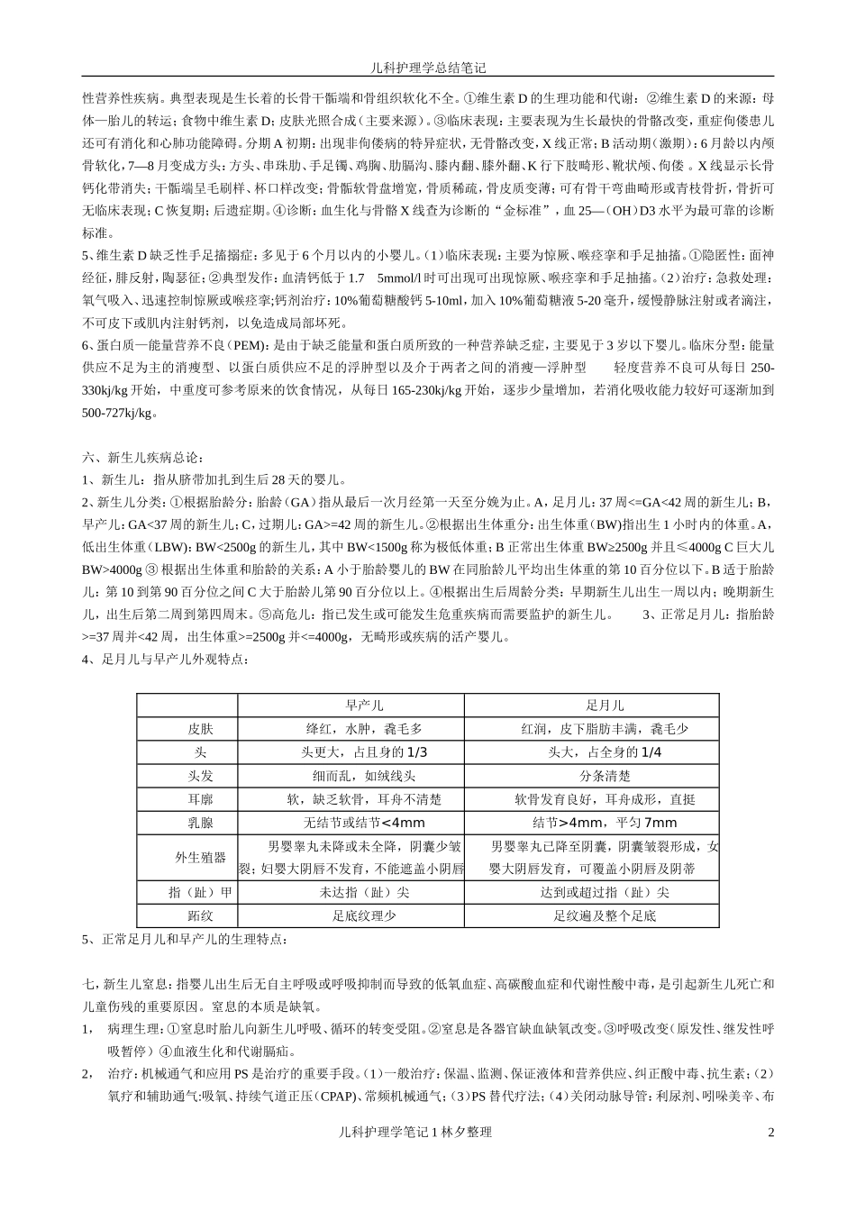 儿科护理学知识点_第2页
